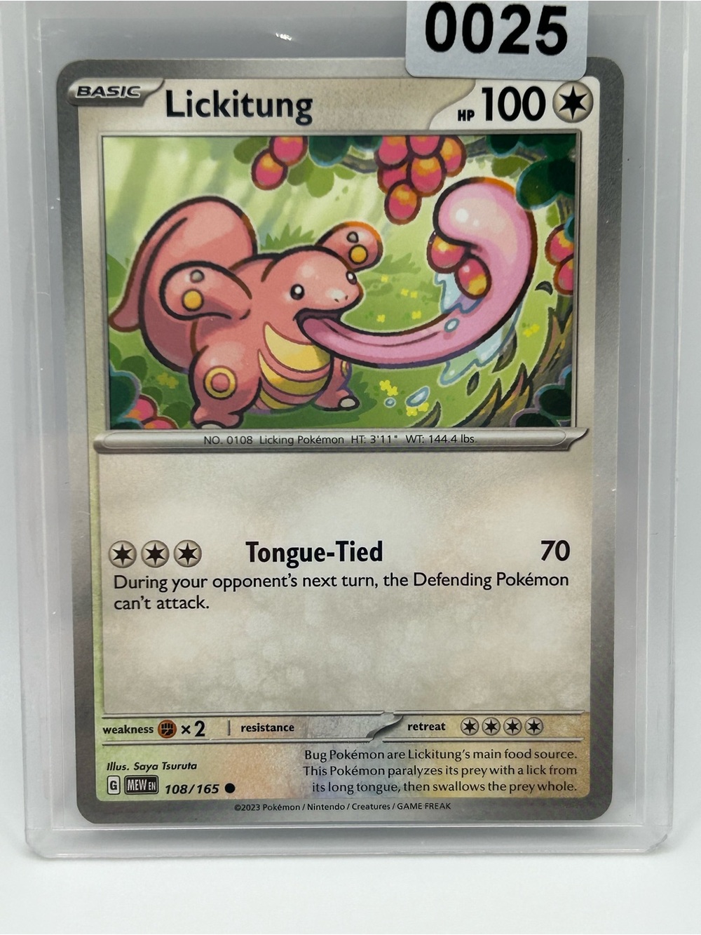 Lickitung Pokémon Card